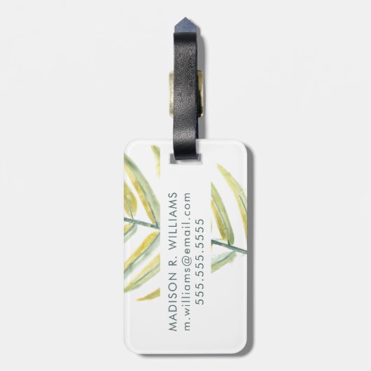 Verdant Impressions VII Bagagelabel (Achterkant verticaal)