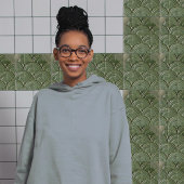 Verdant Jade Art Nouveau Geïnspireerd Keramische T Tegeltje