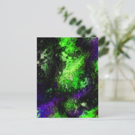 Verdant Paars Briefkaart (Staand voorkant)