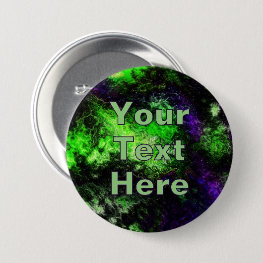 Verdant Paars Ronde Button 7,6 Cm (Voorkant /achterkant)