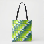 Verdant Polka Grid Tote Bag (Voorkant)