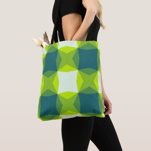 Verdant Prism Array Tote Bag (Dichtbij)