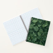 Verdant Rhythm: Tropical Leaf Grid Notitieboek (Binnen)