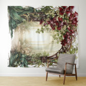 Verdant Romance Custom Wedding Backdrop Wandkleed (In Situ (horizontaal))