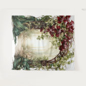 Verdant Romance Custom Wedding Backdrop Wandkleed (Voorkant (horizontaal))