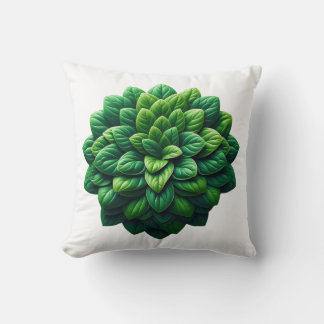 Verdant Spiral Bloom Kussen