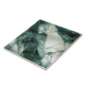 Verdant Vein Goud Marmer Tegel Tegeltje (Zijkant)