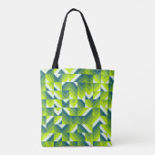 Verdant Vibes Mosaic Tote Bag (Achterkant)