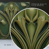 Verdant Vines: Art Nouveau Revival Tegeltje