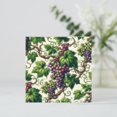 Verdant Vineyard Bliss: Een wandtapijt van wijnsto Kaart (Staand voorkant)