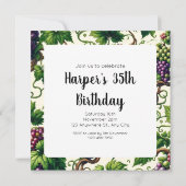 Verdant Vineyard Bliss: Een wandtapijt van wijnsto Kaart (Achterkant)