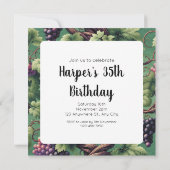 Verdant Vineyard Bliss: Een wandtapijt van wijnsto Kaart (Achterkant)