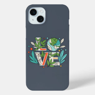🌿 Verdant Visions: Eco Liefde Telefoonhoesje 🍃💚 iPhone 15 Mini Hoesje