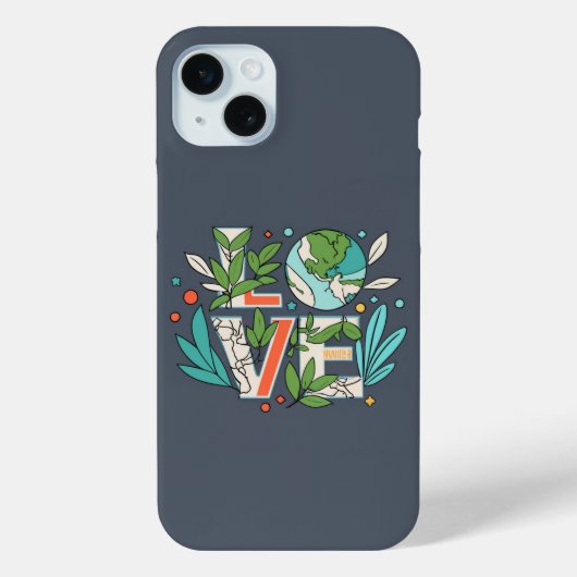 🌿 Verdant Visions: Eco Liefde Telefoonhoesje 🍃💚 Case-Mate iPhone Case (Achterkant)