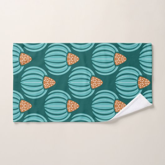 Verdant Whimsy Blue Bad Handdoek (Handdoek)