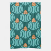 Verdant Whimsy Bud- Blauw Theedoek (Verticaal)