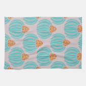 Verdant Whimsy Bud- Pink Theedoek (Horizontaal)