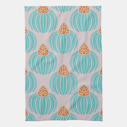 Verdant Whimsy Bud- Pink Theedoek (Verticaal)