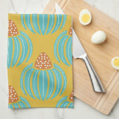 Verdant Whimsy Bud Yellow Theedoek (Quarter Fold)