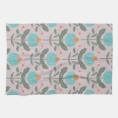 Verdant Whimsy Flower - Roze Theedoek (Horizontaal)