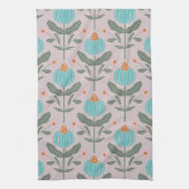 Verdant Whimsy Flower - Roze Theedoek (Verticaal)