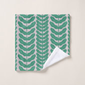 Verdant Whimsy Pink Bad Handdoek (Wasdoekje)