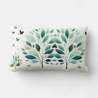 Verdant Whispers Chickadee Kussen