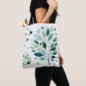 Verdant Whispers Chickadee Tote Bag (Dichtbij)