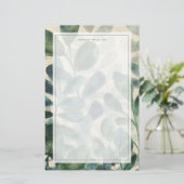 Verdante verfijning - Tropische bladeren Briefpapier (Staand voorkant)