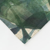 Verdante verfijning - Tropische bladeren Fleece Deken (Hoek)