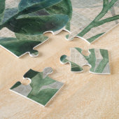 Verdante verfijning - Tropische bladeren Legpuzzel (Zijkant)