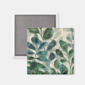 Verdante verfijning - Tropische bladeren Magneet (Voorkant / Achterkant)