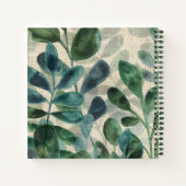 Verdante verfijning - Tropische bladeren Notitieboek (Achterkant)