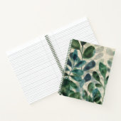Verdante verfijning - Tropische bladeren Notitieboek (Binnen)