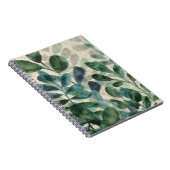 Verdante verfijning - Tropische bladeren Notitieboek (Rechterzijde)