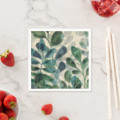 Verdante verfijning - Tropische bladeren Servet (Insitu)