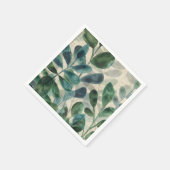 Verdante verfijning - Tropische bladeren Servet (Hoek)