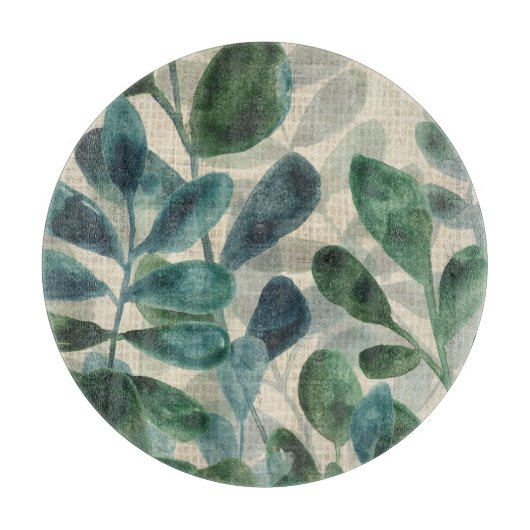 Verdante verfijning - Tropische bladeren Snijplank (Voorkant)