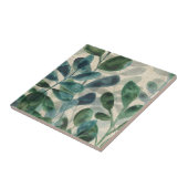 Verdante verfijning - Tropische bladeren Tegeltje (Zijkant)