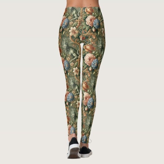 Verdant's Wrath - Gotisch Victoriaans Leggings (Achterkant)