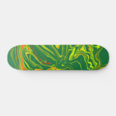 verde con amarillo persoonlijk skateboard (Horizontaal)