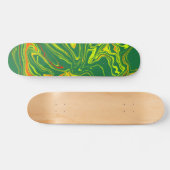 verde con amarillo persoonlijk skateboard (Horizontaal)