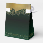verde de bosque con rosas elegant para cumple bedankdoosjes (Achterkant)