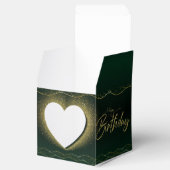 verde de bosque para cumple con corazón y flores bedankdoosjes (Geopend)