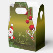  verde degradado de papá Noel Bedankdoosjes (Geopend)