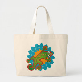 Verde del lagarto de Lindo Grote Tote Bag