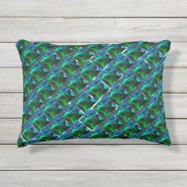 Verde esmeralda e curvas, sob-graad niquelada? buitenkussen