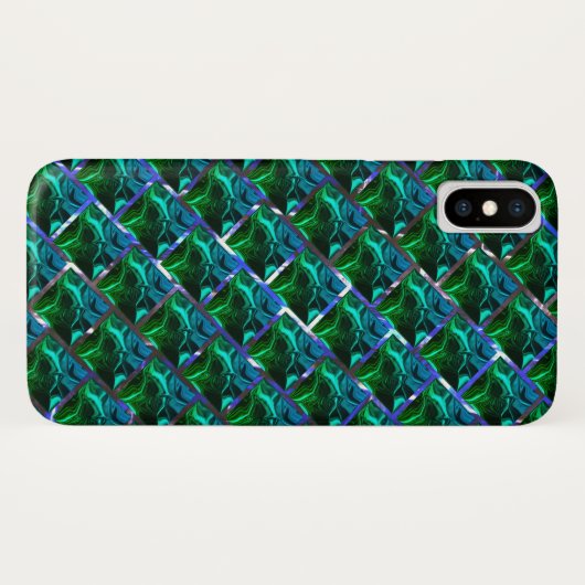 Verde esmeralda e curvas, sob-graad niquelada? Case-Mate iPhone case (Achterkant (horizontaal))