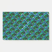 Verde esmeralda e curvas, sob-graad niquelada? post-it® notes (Voorkant)