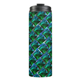 Verde esmeralda e curvas, sob-graad niquelada? thermosbeker